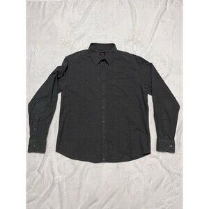 UNTUCKit Mens L "Sherwood" Button Up Long Sleeve Shirt Dark Gray